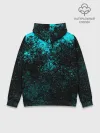 Худи мужской база хлопок / БРЫЗГИ-КРАСОК НЕОН