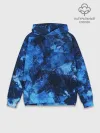 Худи мужской база хлопок / Blue Abstraction