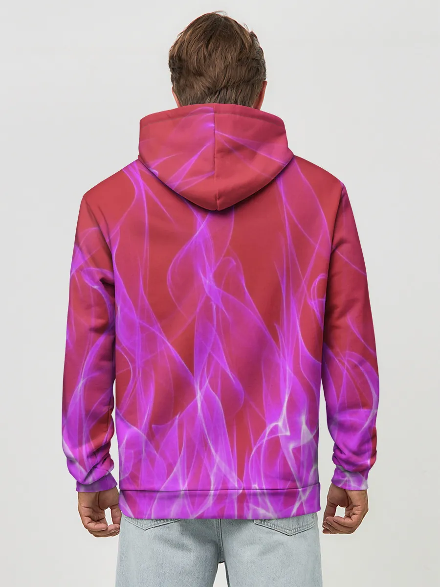 Худи мужской база хлопок / HELLTAKER. Модеус в огне