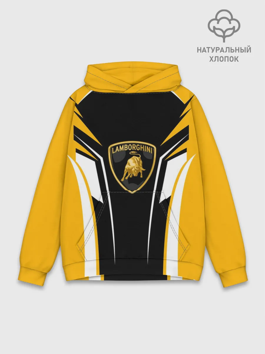 Худи мужской база хлопок / Ламборгини Форма