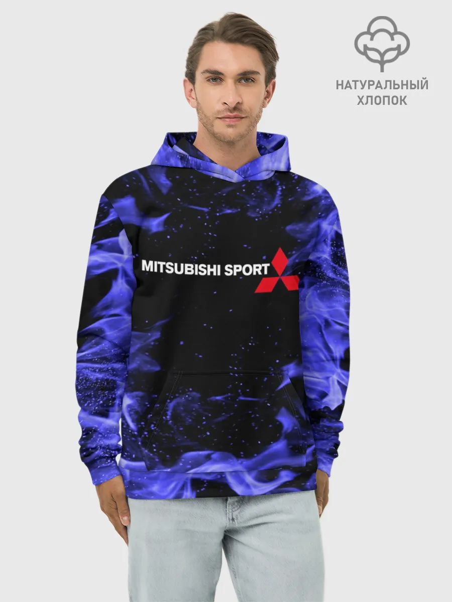 Худи мужской база хлопок / MITSUBISHI