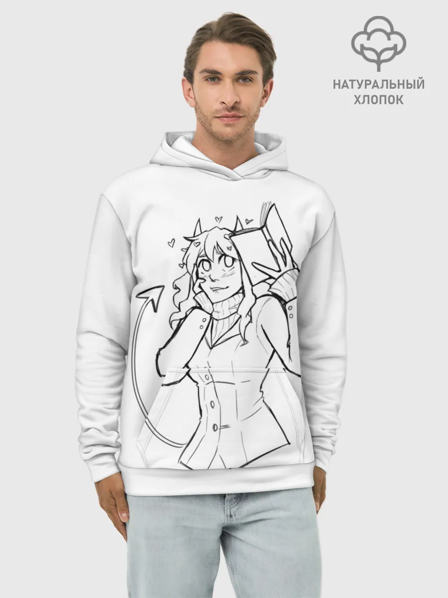 Худи мужской база хлопок / ЛЮБЛЮ КНИГИ