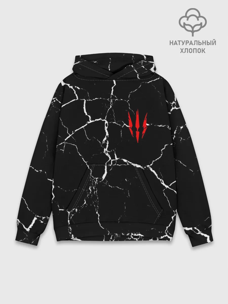 Худи мужской база хлопок / The Witcher | Wild Hunt