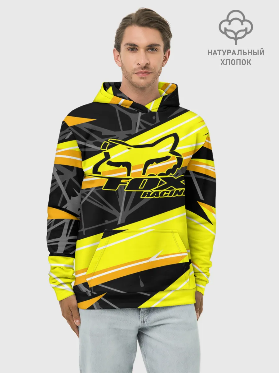 Худи мужской база хлопок / Форма для мотокросса FOX
