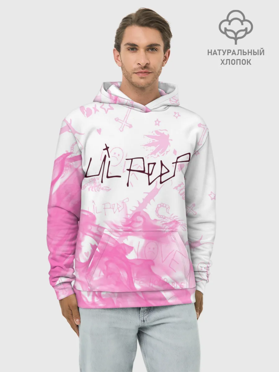 Худи мужской база хлопок / LIL PEEP / ЛИЛ ПИП