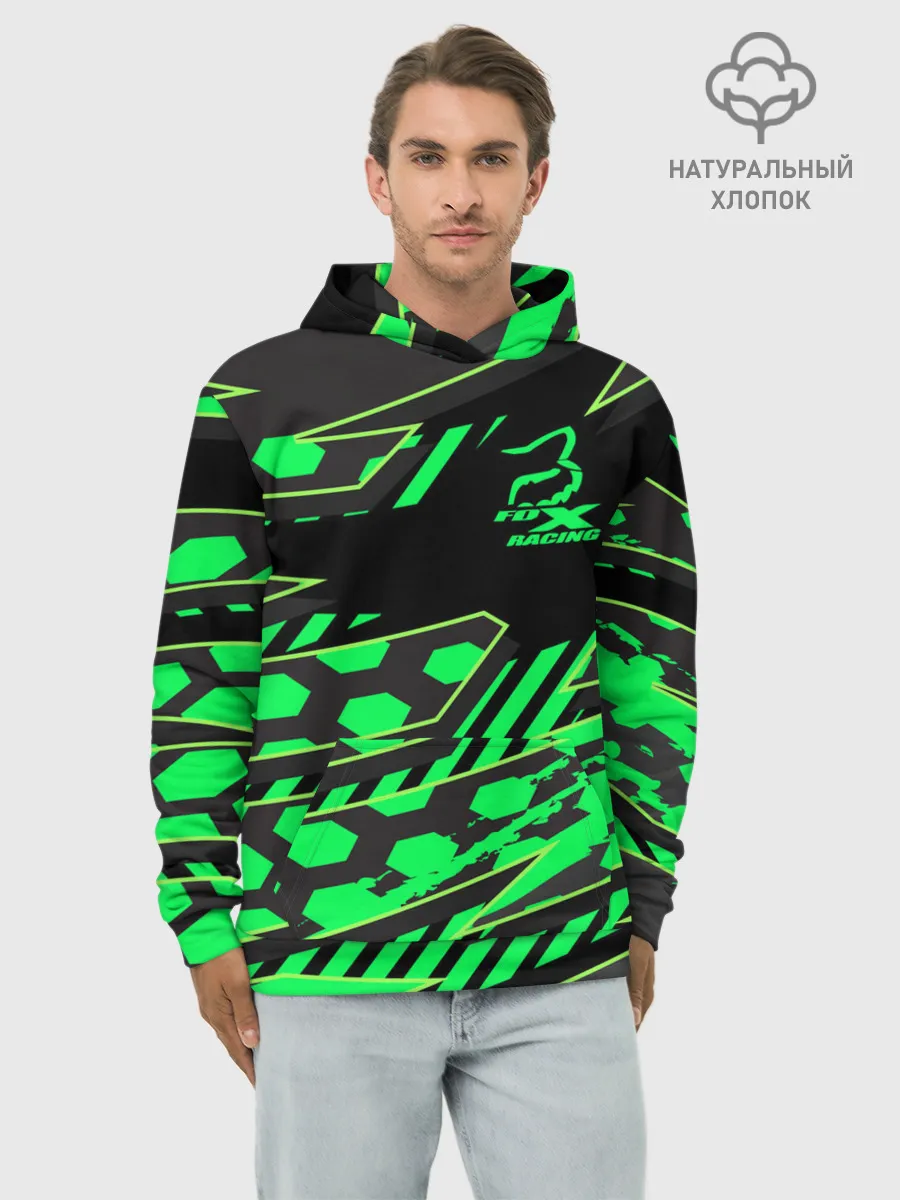 Худи мужской база хлопок / Форма для мотокросса FOX