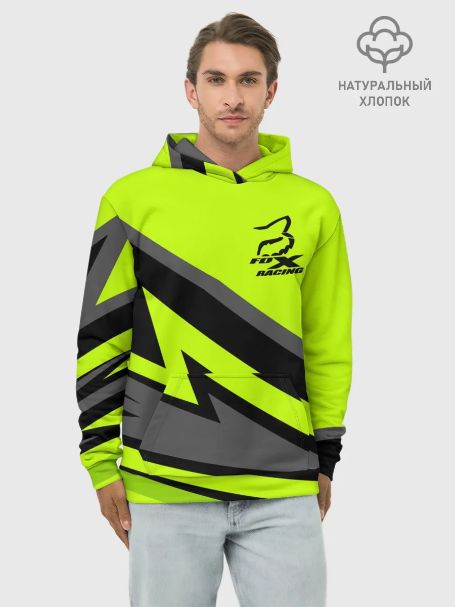 Худи мужской база хлопок / Форма для мотокросса FOX