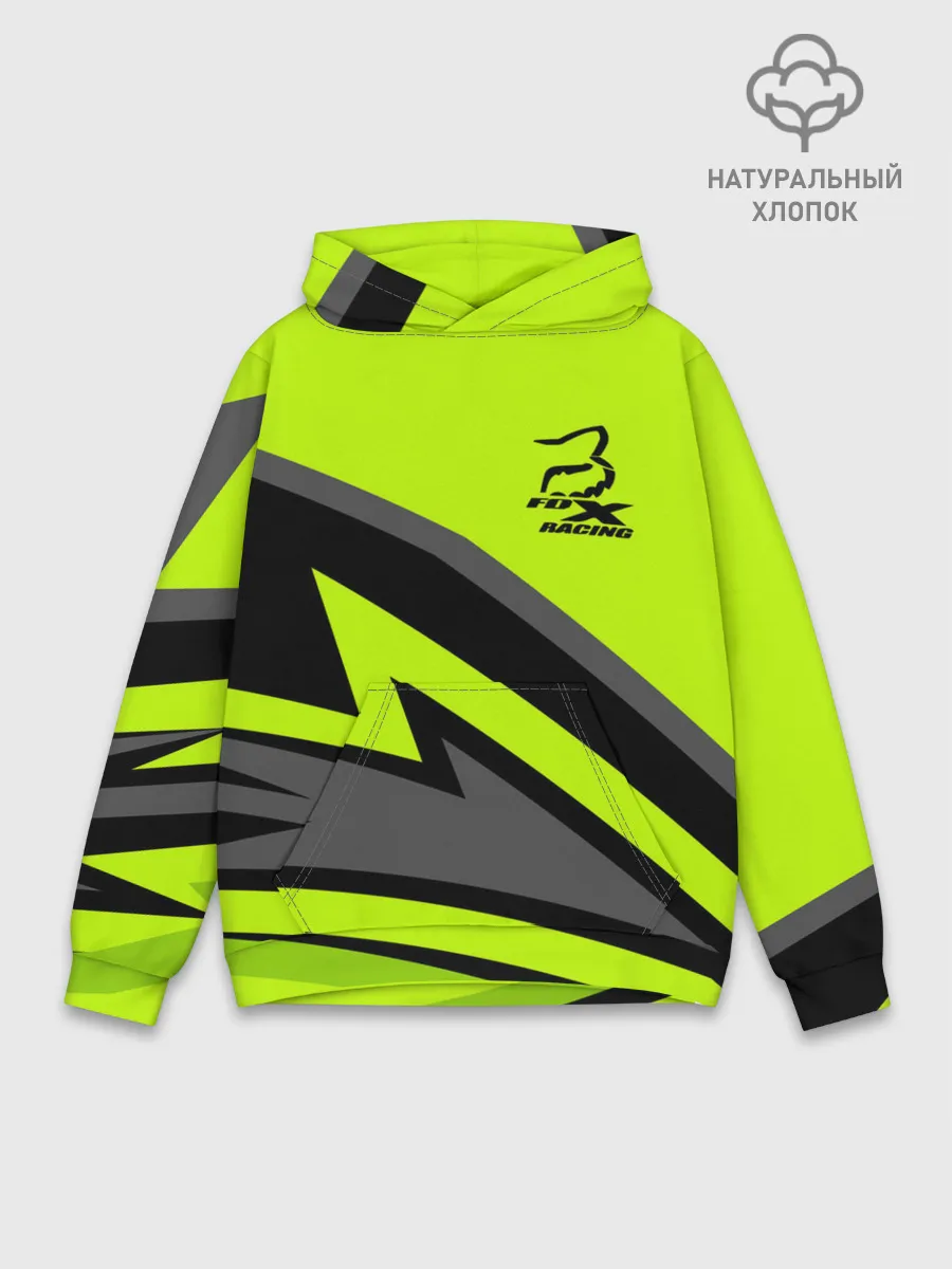 Худи мужской база хлопок / Форма для мотокросса FOX