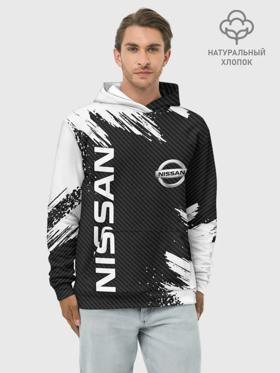 Худи мужской база хлопок / NISSAN