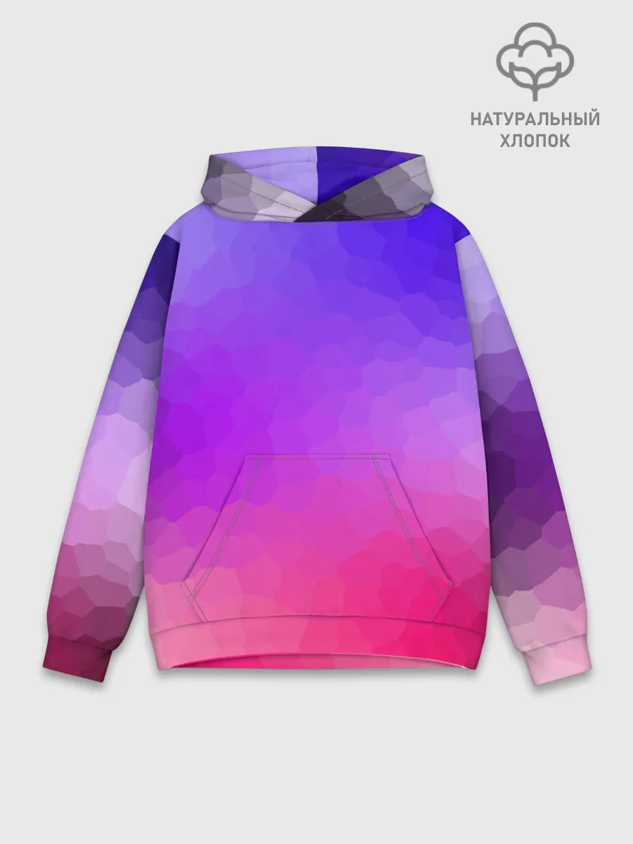 Худи мужской база хлопок / фиолетовый кристалл
