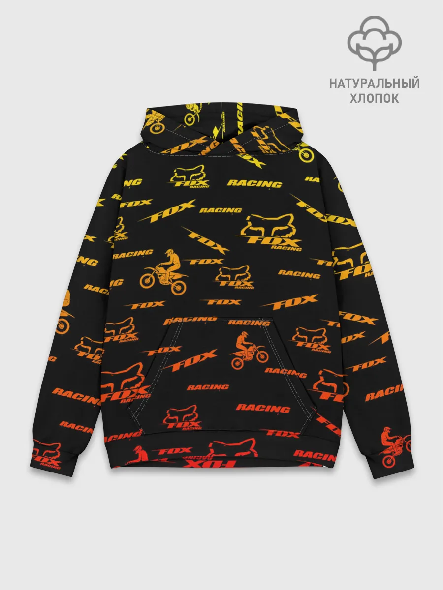 Худи мужской база хлопок / Форма для мотокросса FOX