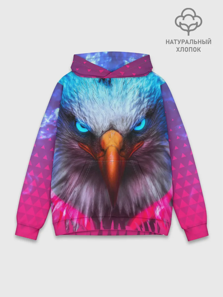 Худи мужской база хлопок / Взгляд орла