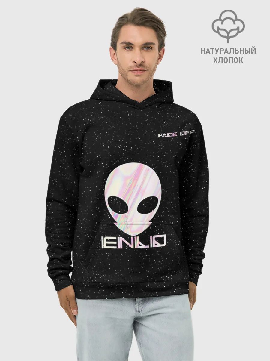 Худи мужской база хлопок / Face Off-Enlo