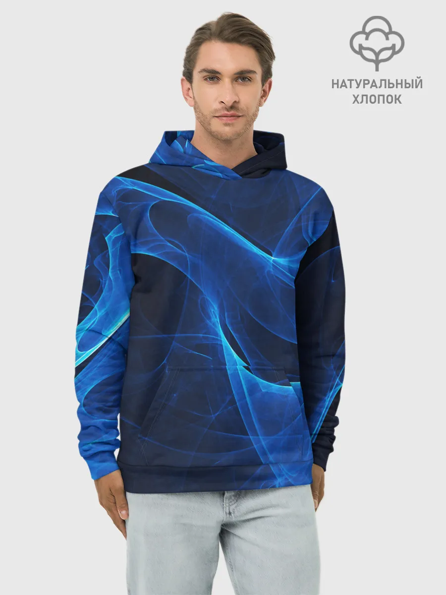 Худи мужской база хлопок / ДЫМ /SMOKE