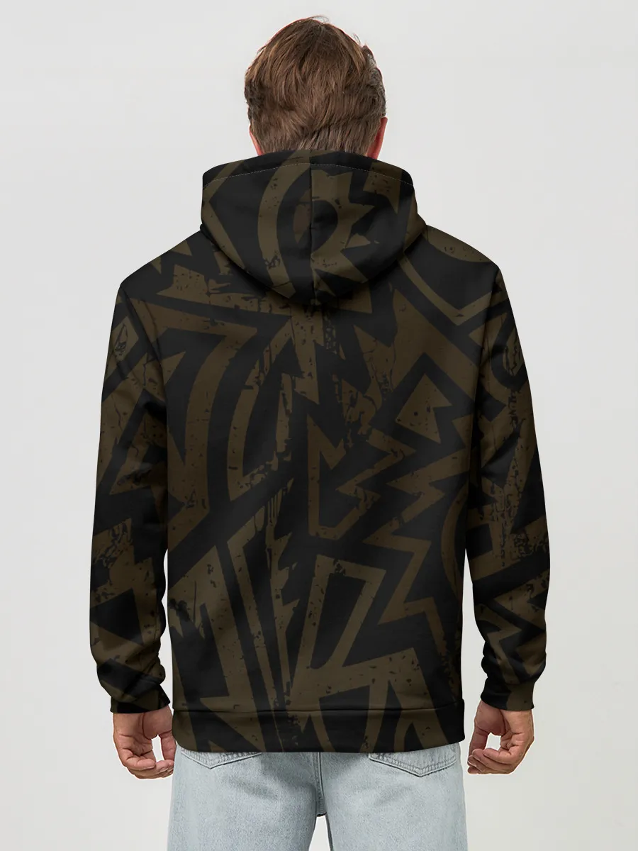 Худи мужской база хлопок / Тигровый стимпанк