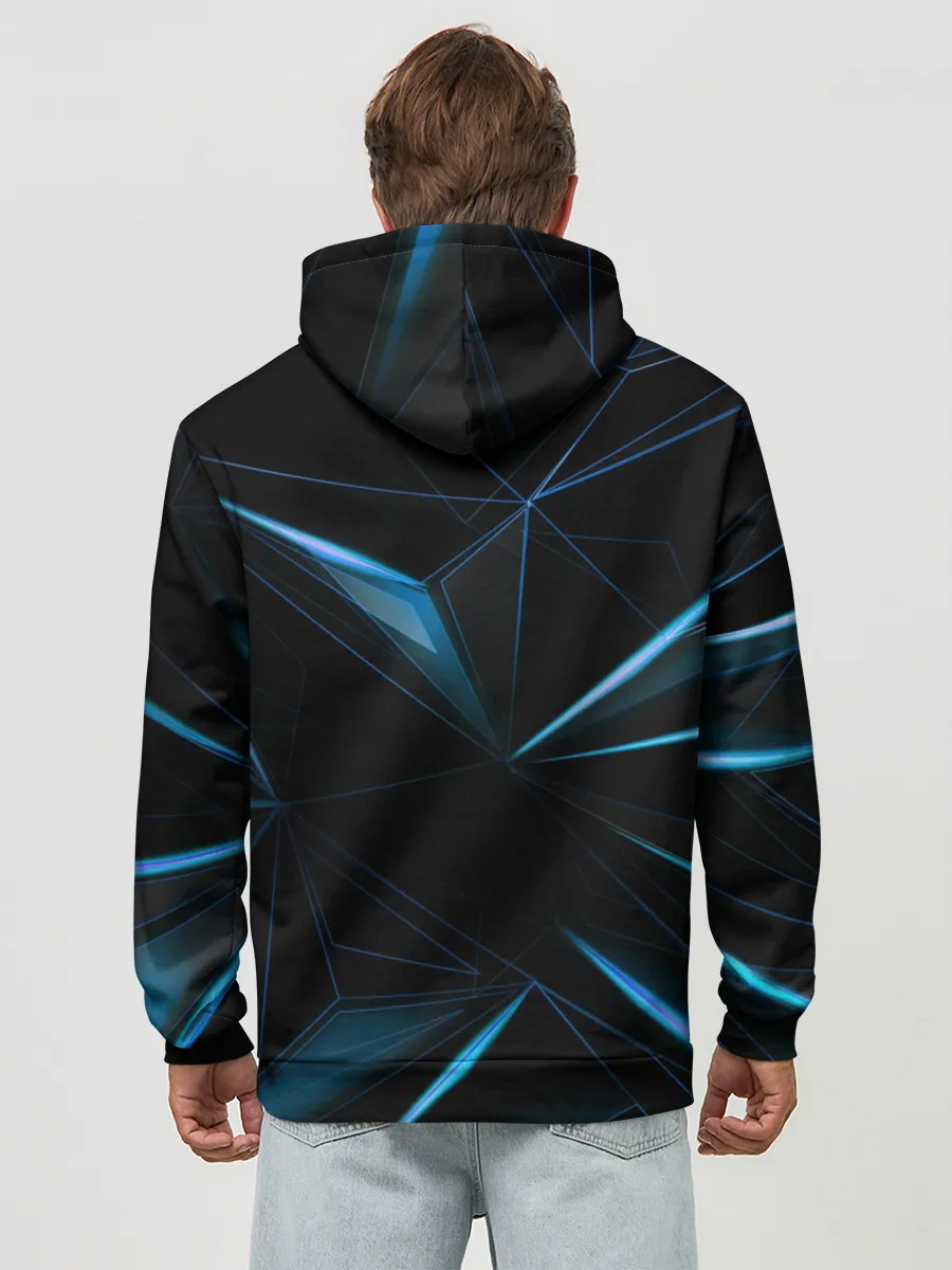 Худи мужской база хлопок / ТРАФАЛЬГАР ЛО. Металлический фон