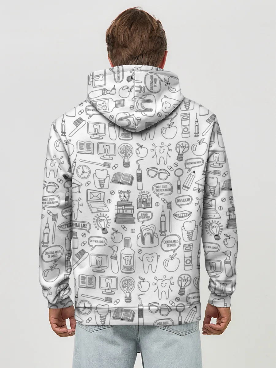 Худи мужской база хлопок / дантист