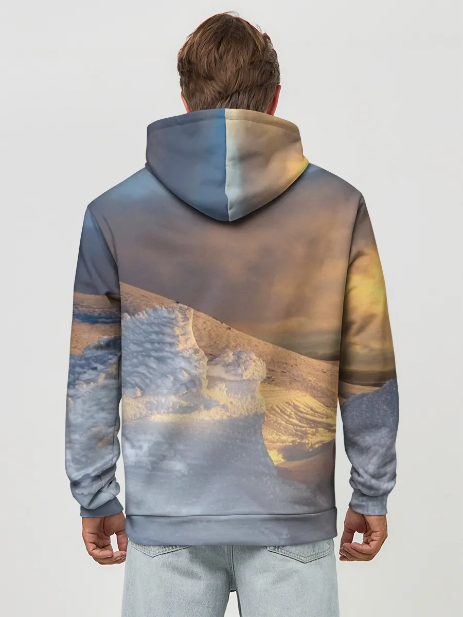 Худи мужской база хлопок / Снежная долина