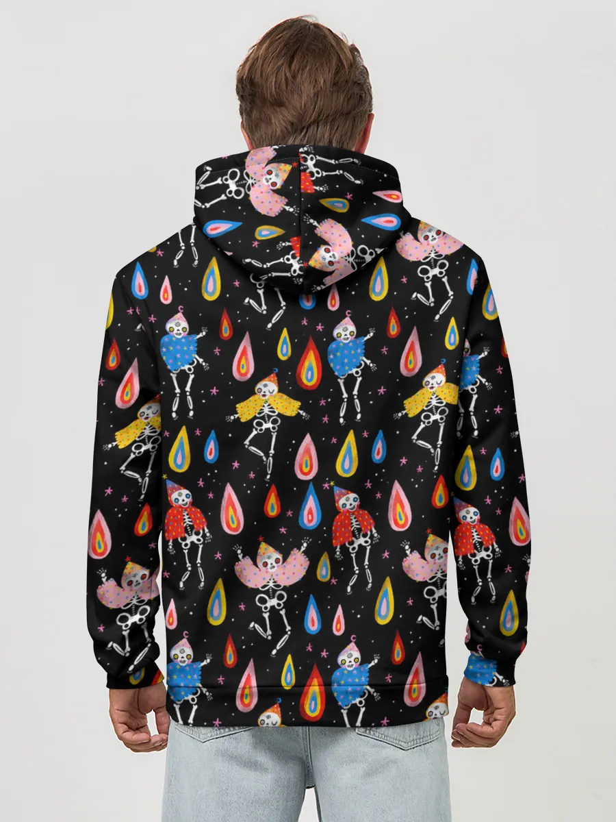 Худи мужской база хлопок / Танцы скелетов