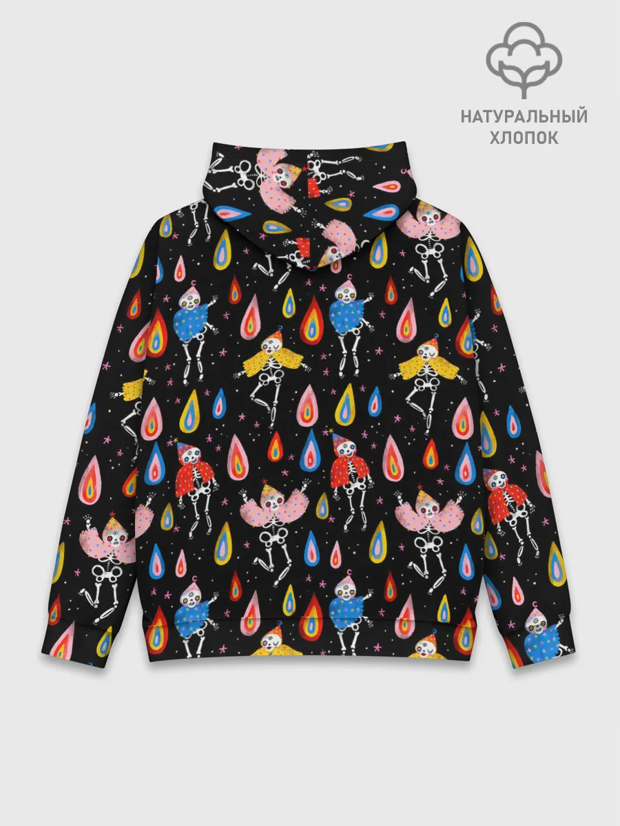 Худи мужской база хлопок / Танцы скелетов