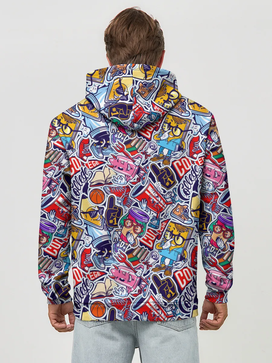 Худи мужской база хлопок / Стикерпак