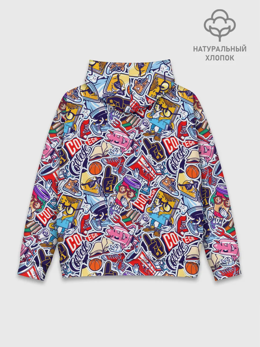 Худи мужской база хлопок / Стикерпак