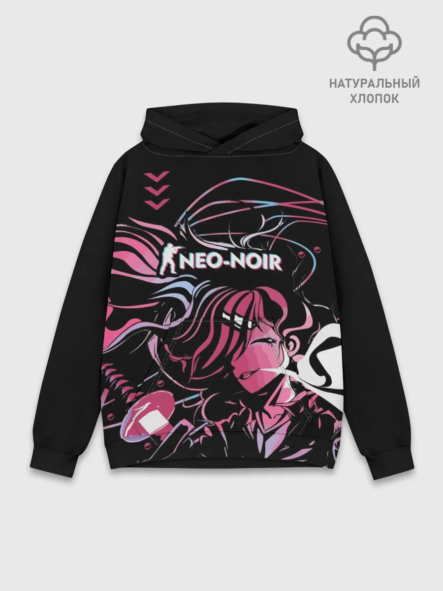 Худи мужской база хлопок / cs:go - Neo-Noir | Неонуар