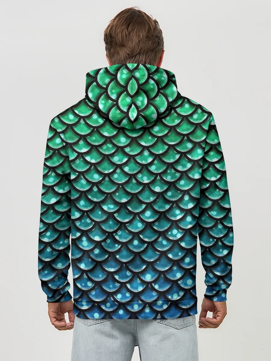 Худи мужской база хлопок / Змеиная кожа