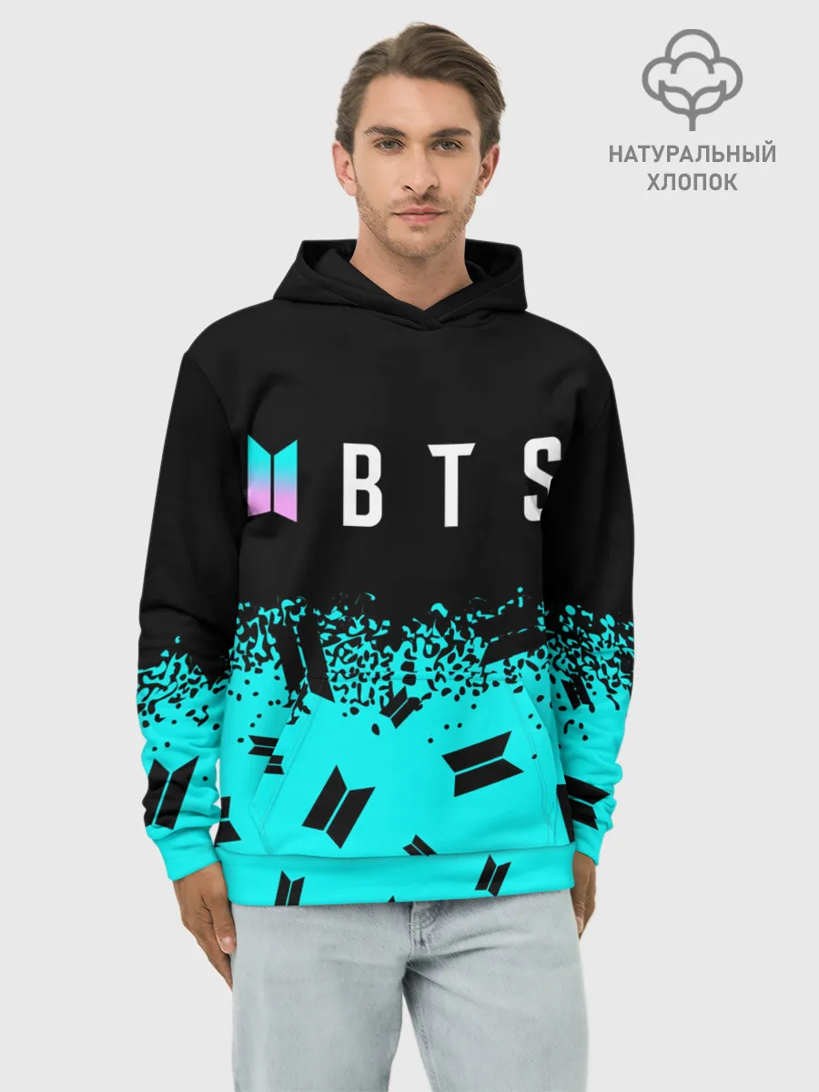 Худи мужской база хлопок / BTS / БТС