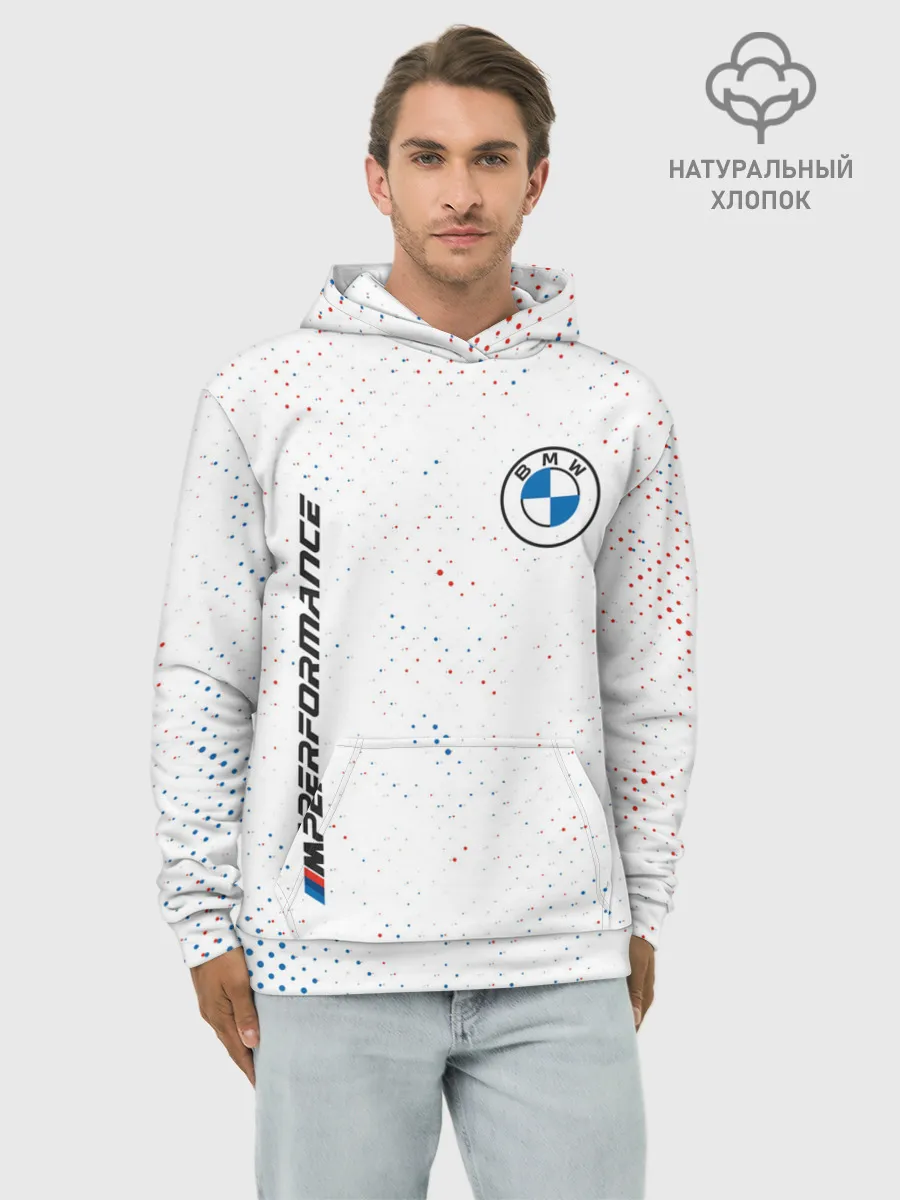 Худи мужской база хлопок / BMW / БМВ