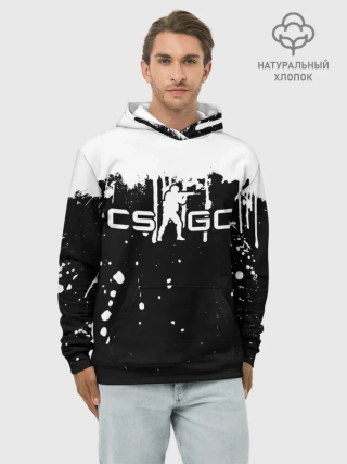 Худи мужской база хлопок / COUNTER STRIKE