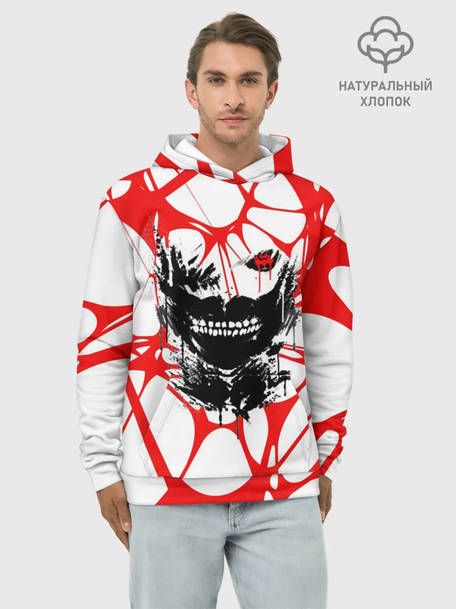 Худи мужской база хлопок / Канеки Кен