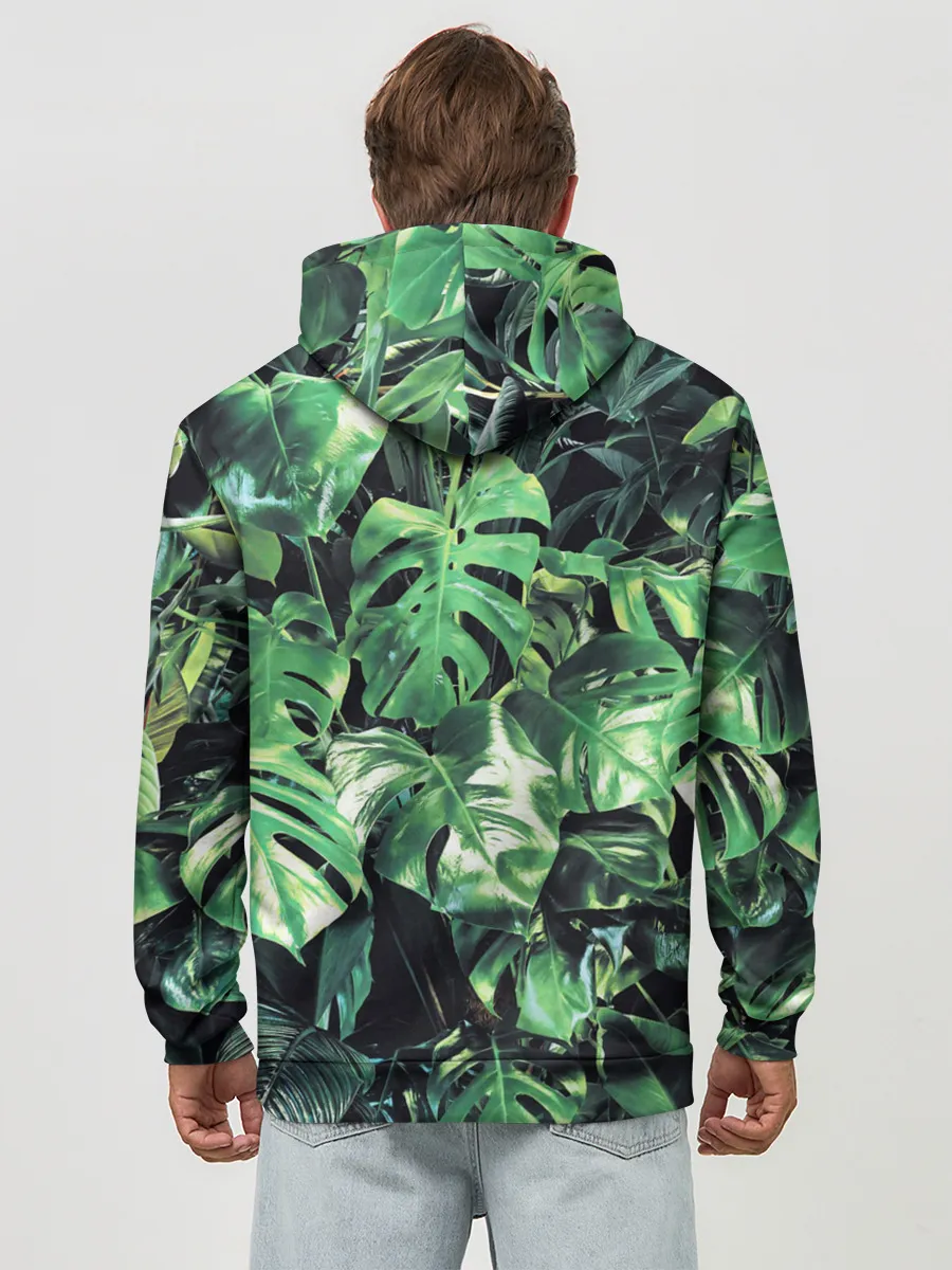 Худи мужской база хлопок / ЛИСТЬЯ