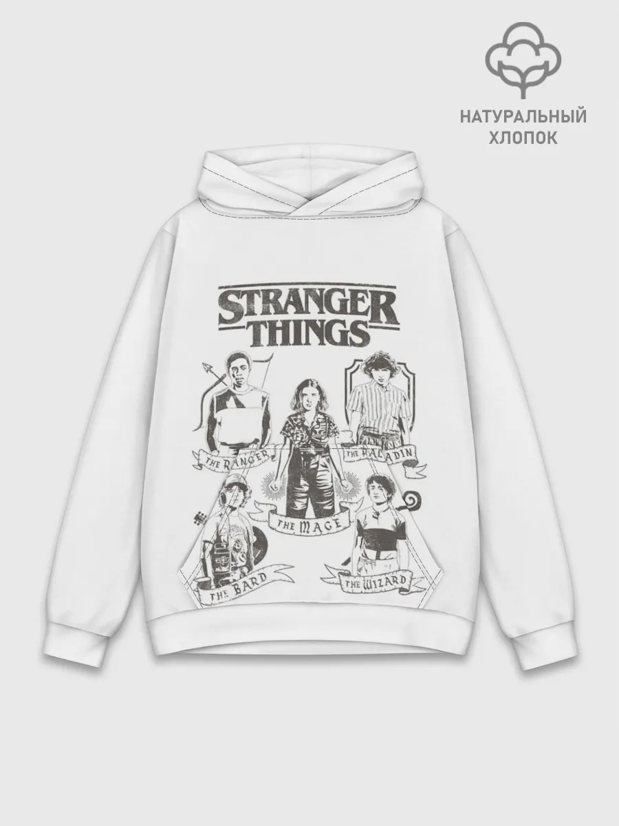 Худи мужской база хлопок / Очень Странные Дела