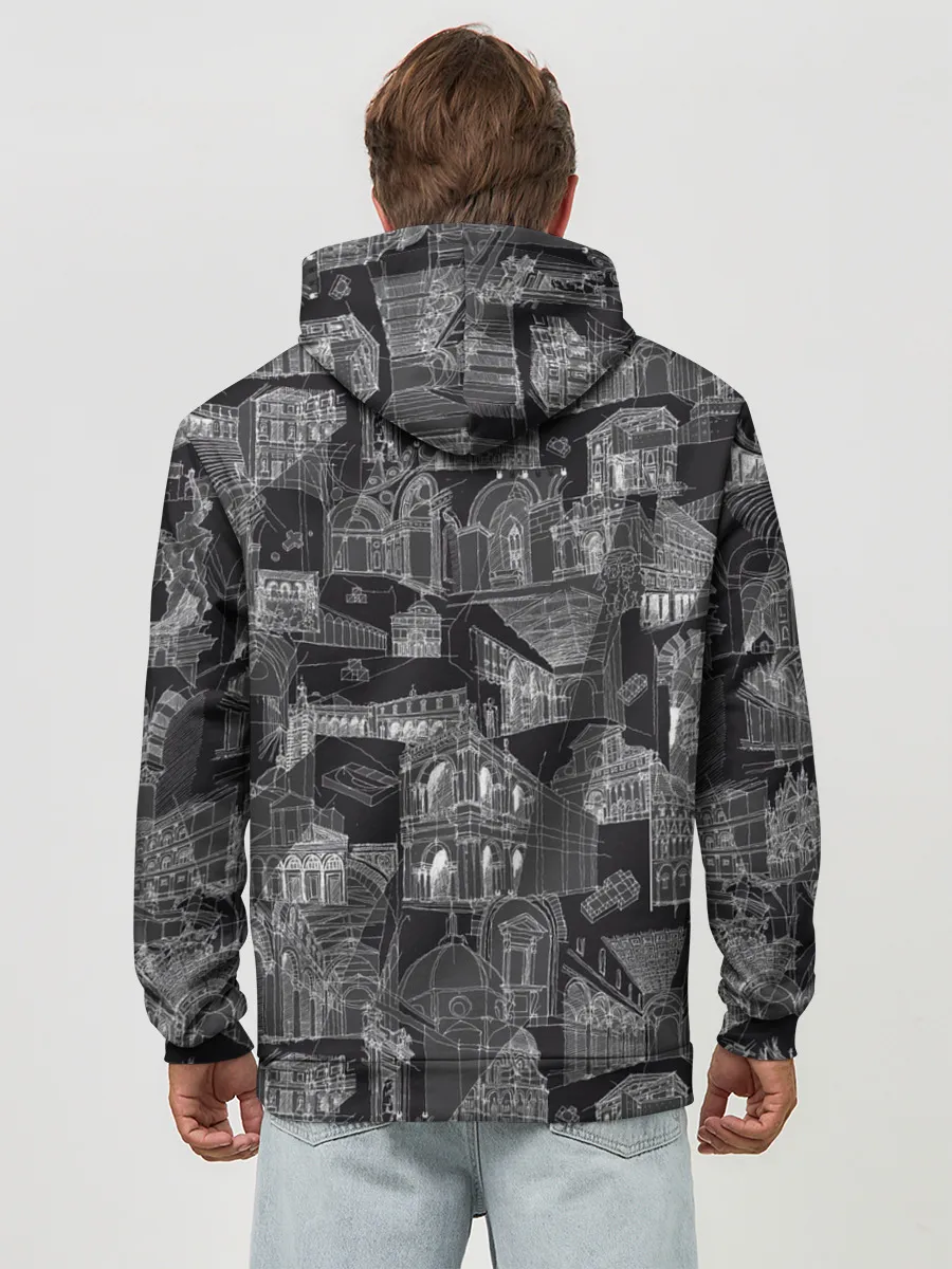 Худи мужской база хлопок / дома