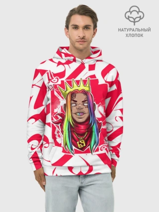 Худи мужской база хлопок / 6ix9ine Tekashi