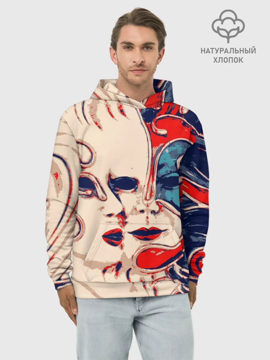 Худи мужской база хлопок / Маски