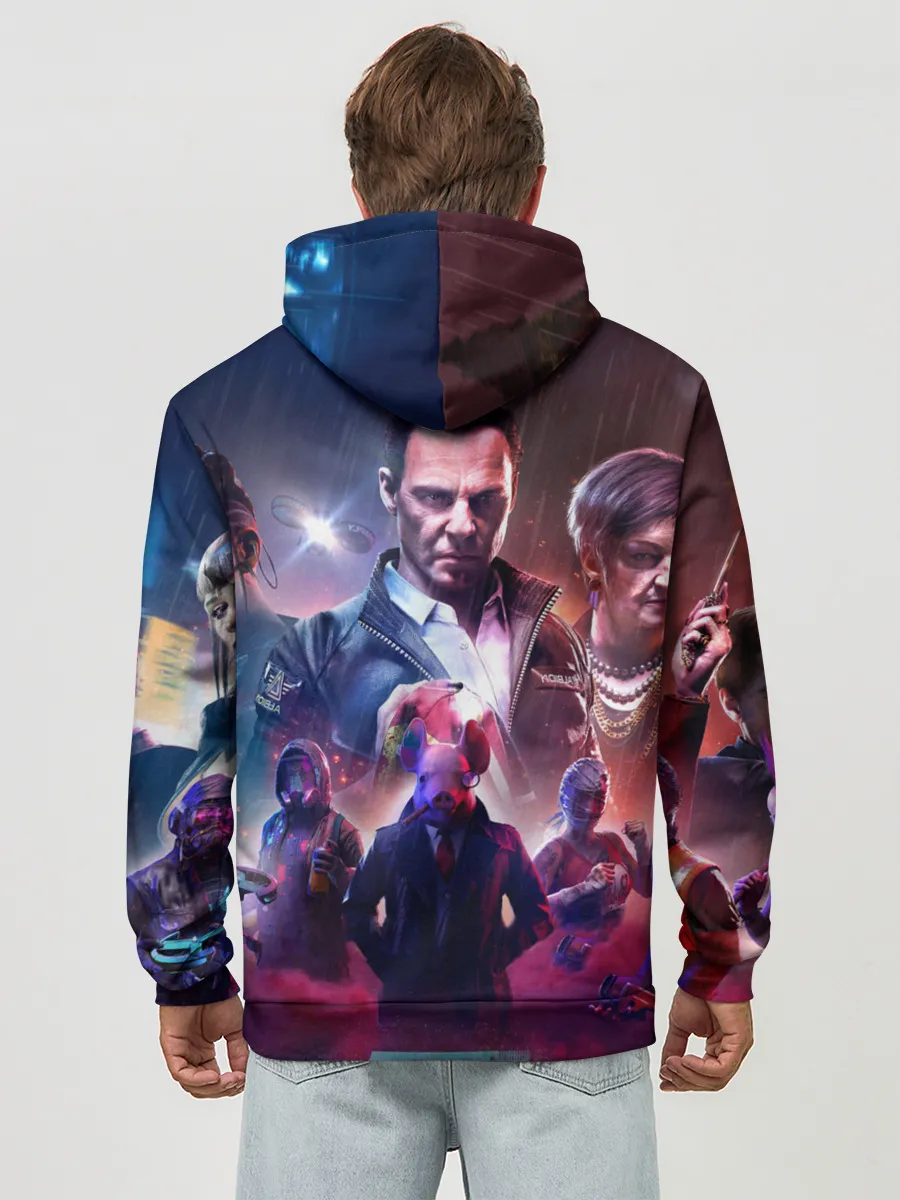 Худи мужской база хлопок / WATCH DOGS:LEGION