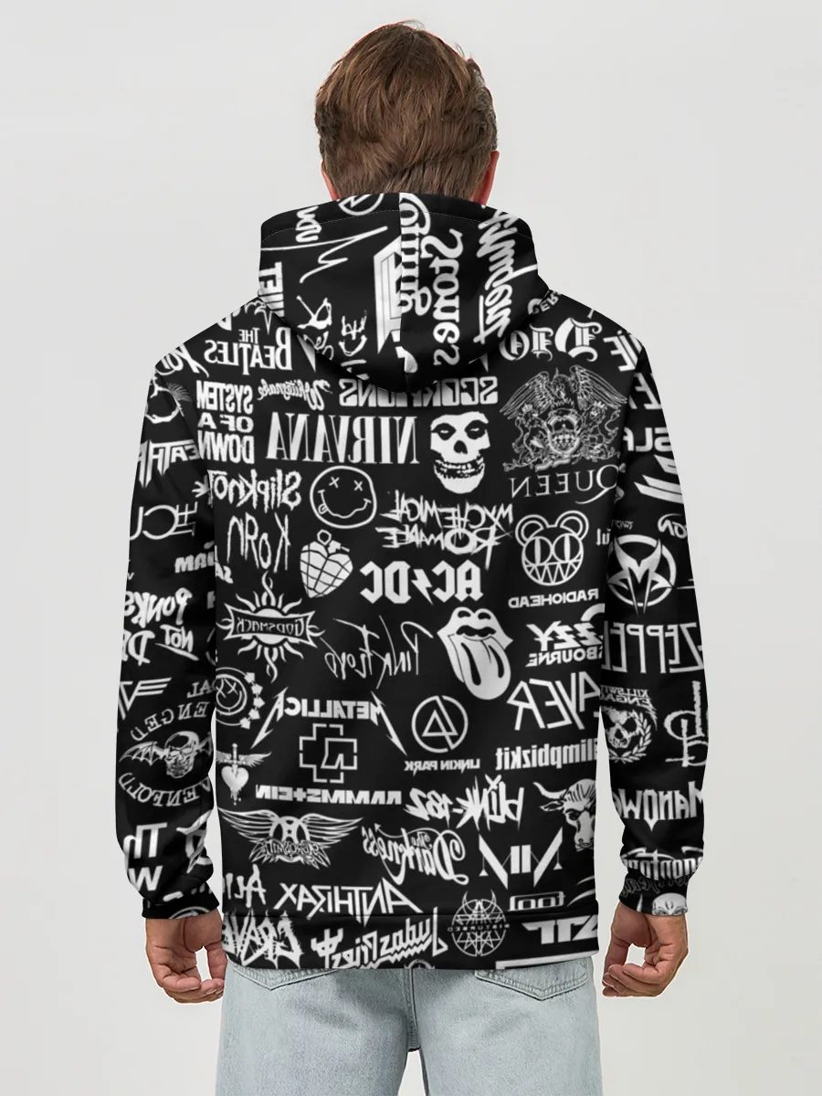 Худи мужской база хлопок / Рок Легенды | Всех времен