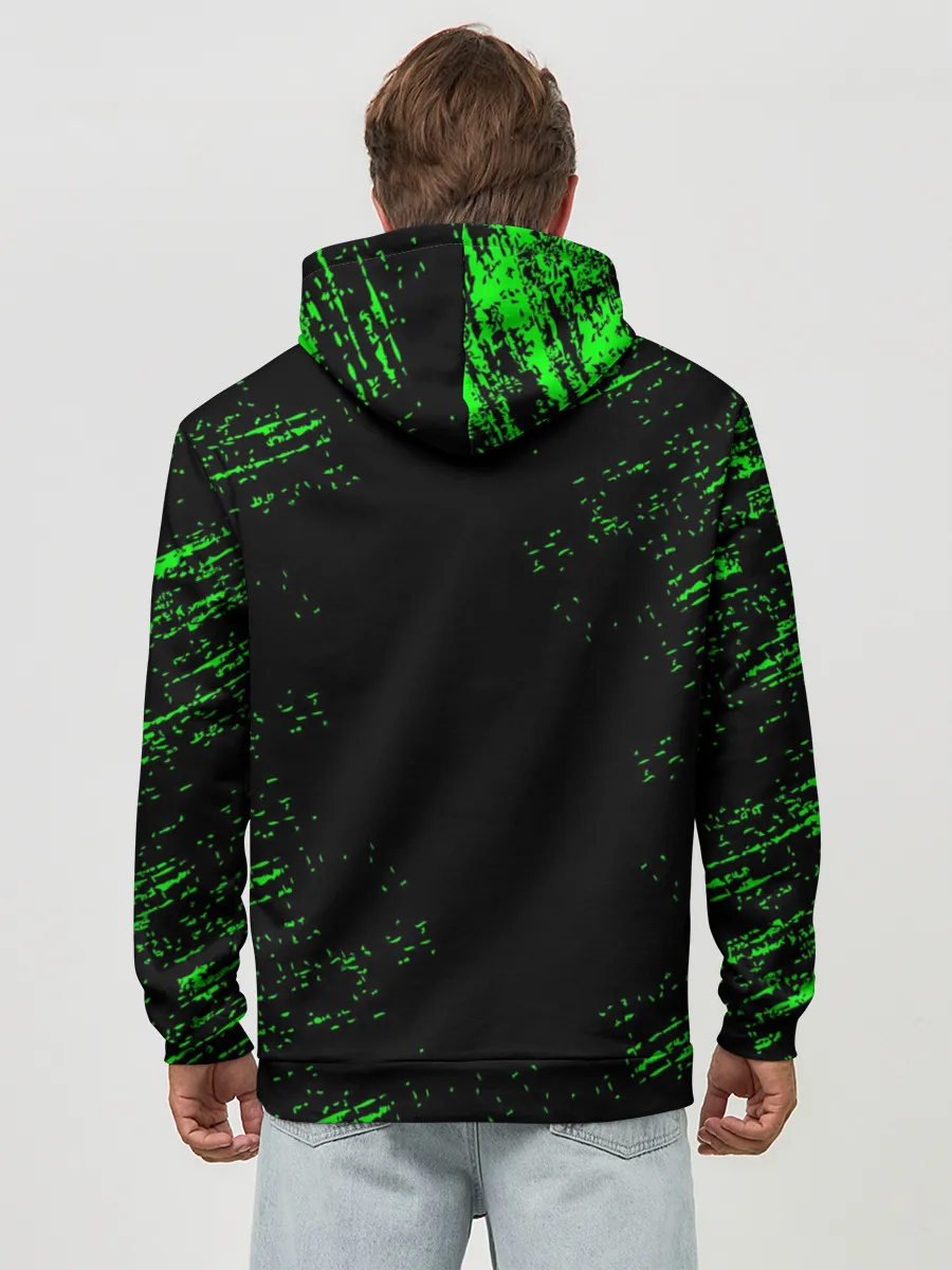 Худи мужской база хлопок / MINECRAFT CREEPER