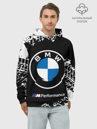 Худи мужской база хлопок / BMW / БМВ
