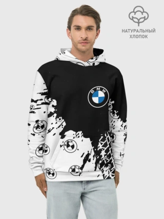 Худи мужской база хлопок / BMW / БМВ