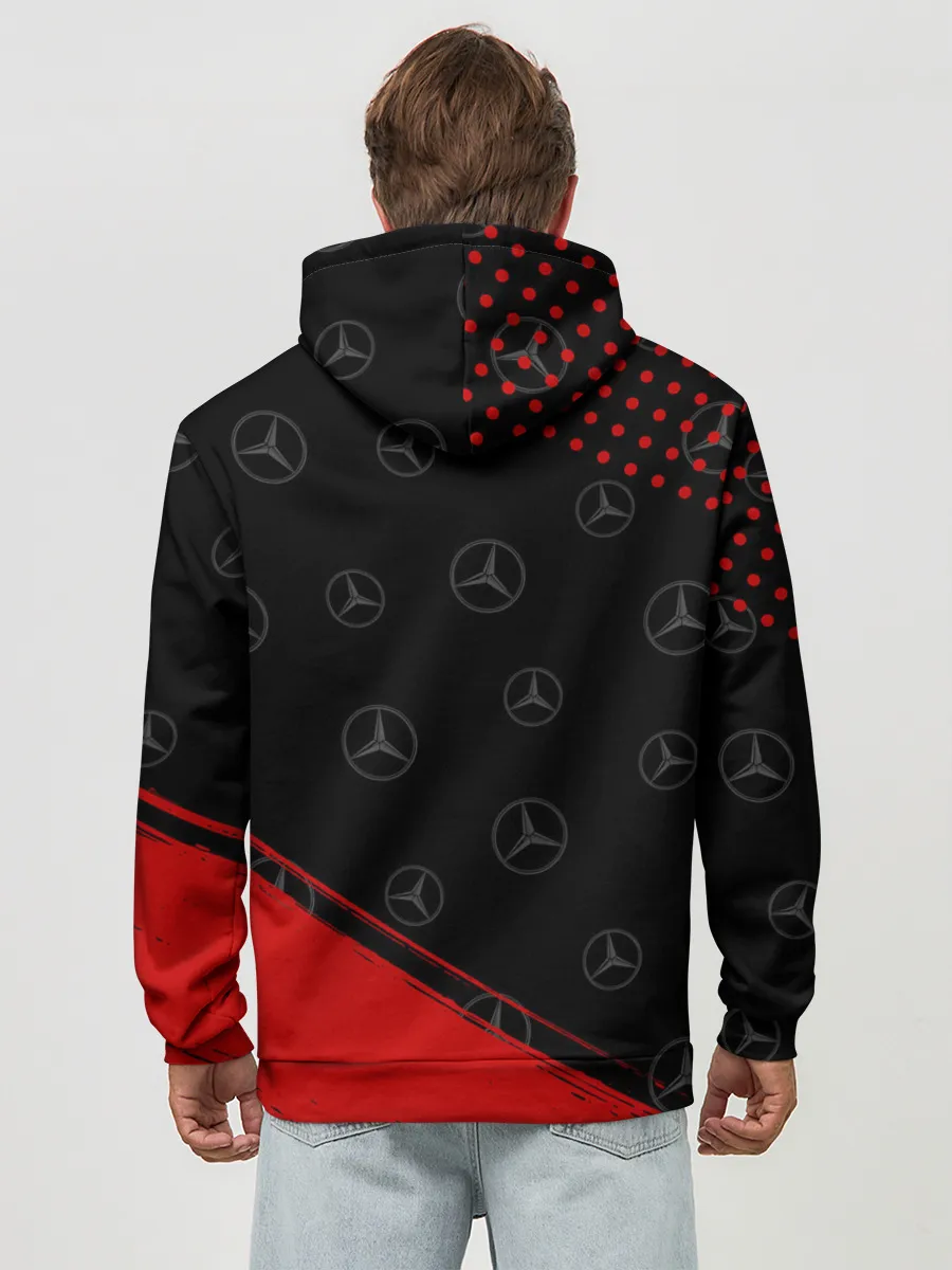 Худи мужской база хлопок / MERCEDES / МЕРСЕДЕС