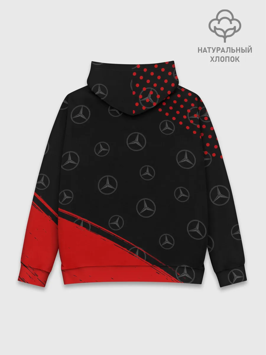 Худи мужской база хлопок / MERCEDES / МЕРСЕДЕС