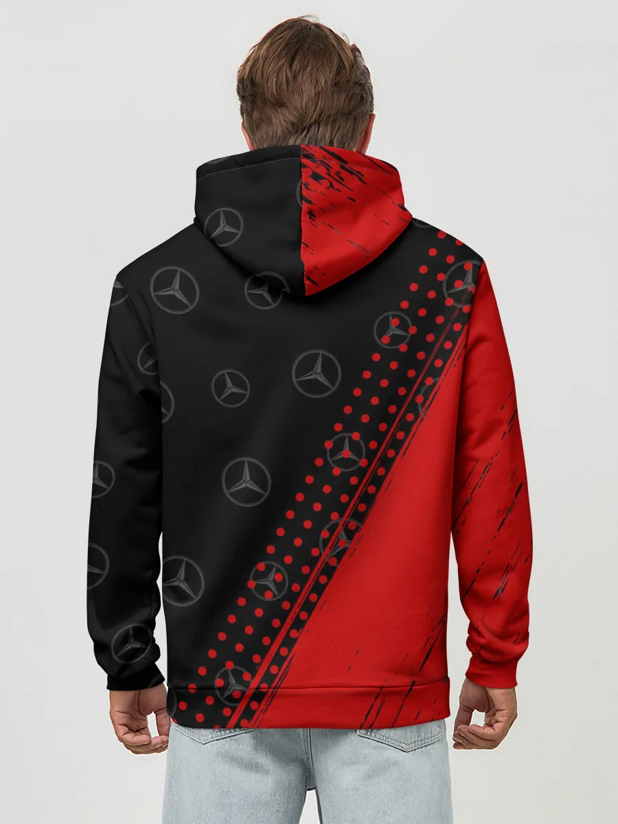 Худи мужской база хлопок / MERCEDES / МЕРСЕДЕС