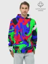Худи мужской база хлопок / Абстрактные краски