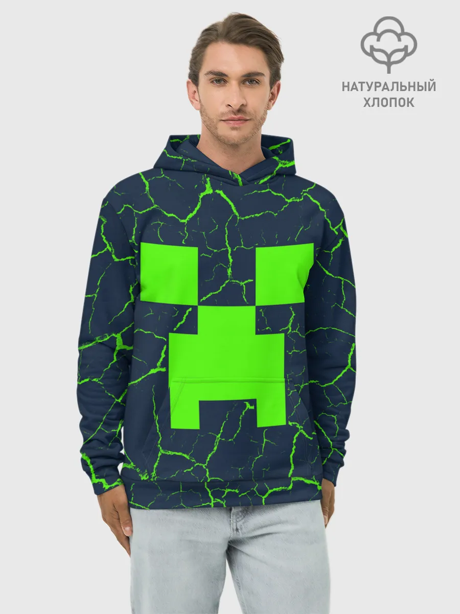 Худи мужской база хлопок / MINECRAFT / МАЙНКРАФТ