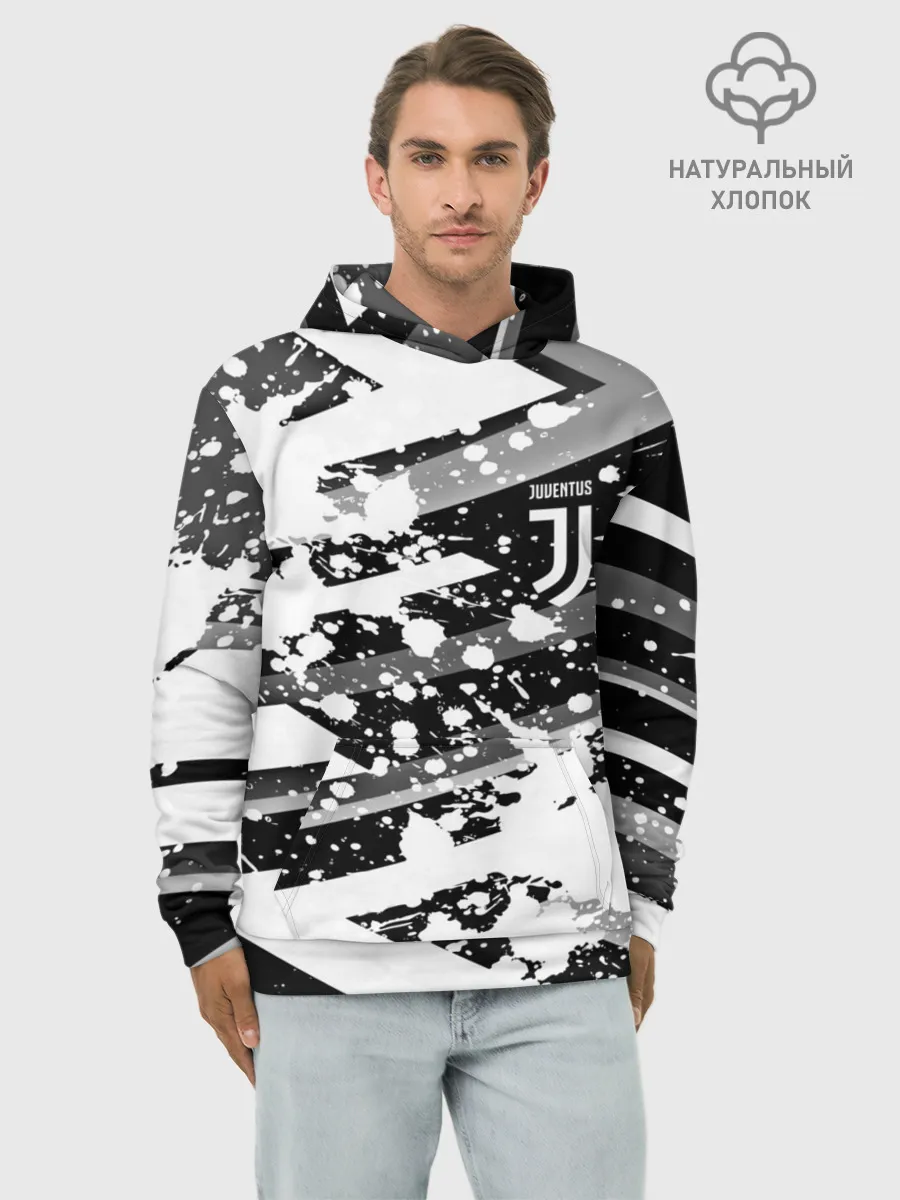 Худи мужской база хлопок / Juventus