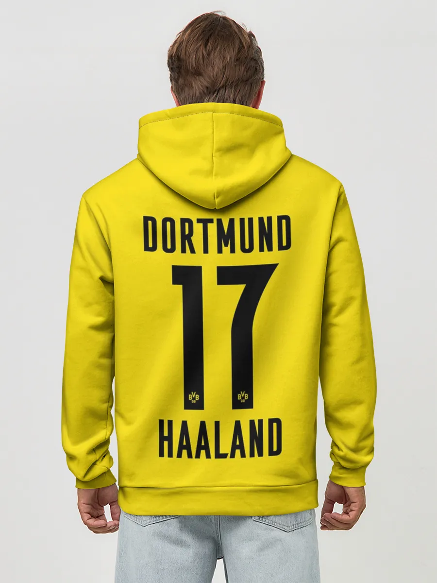 Худи мужской база хлопок / HAALAND Borussia Dortmund