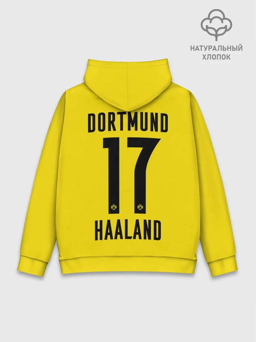Худи мужской база хлопок / HAALAND Borussia Dortmund